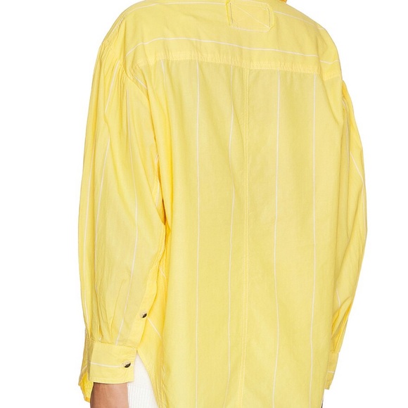 We the free Happy Hour Stripe Top in Yellow Combo SIZE L OVERSIZED STYLE - Picture 2 of 4
